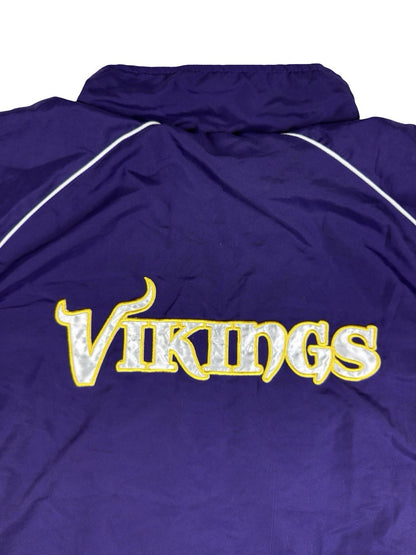 NFL Minnesota Vikings Purple 1/4 Zip Pullover Windbreaker 3XL