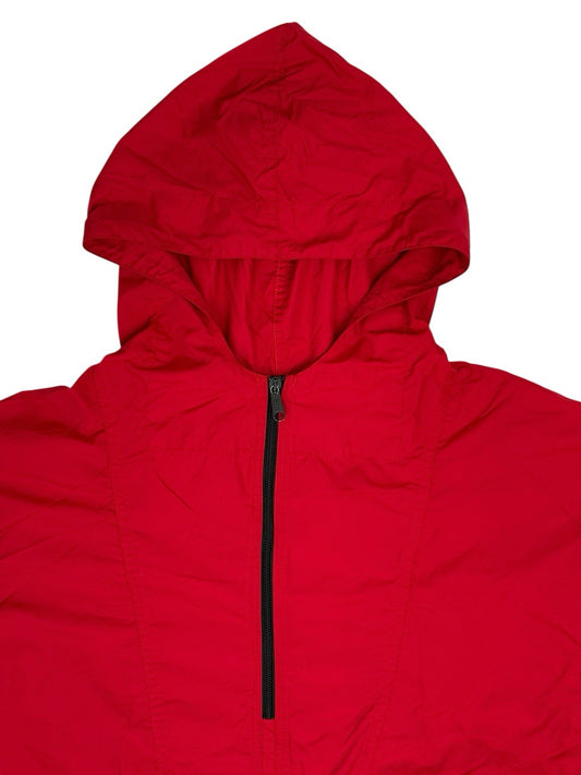 LL Bean Retro Red Pullover Anorak Poncho Large