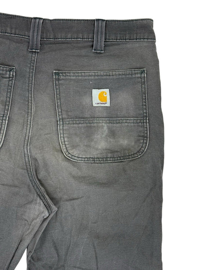 Carhartt Grey Straight Fit Rugged Flex Jeans 33W 34L