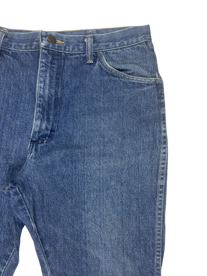 Rustler Wrangler Blue Denim Straight Leg Jeans 32W 30L