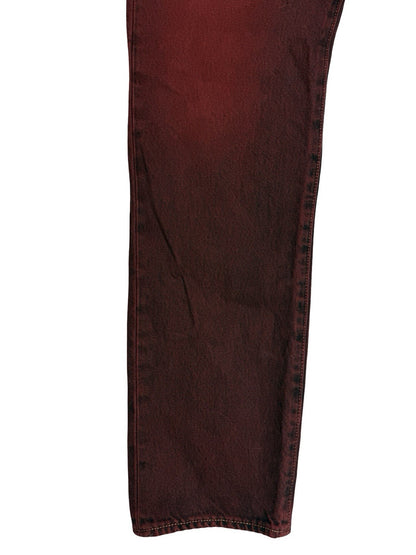 Levi's 501 CT Red Denim Jeans 38W 34L