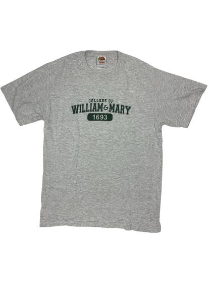 William and Mary College Retro Grey Printed American University Top Medium
