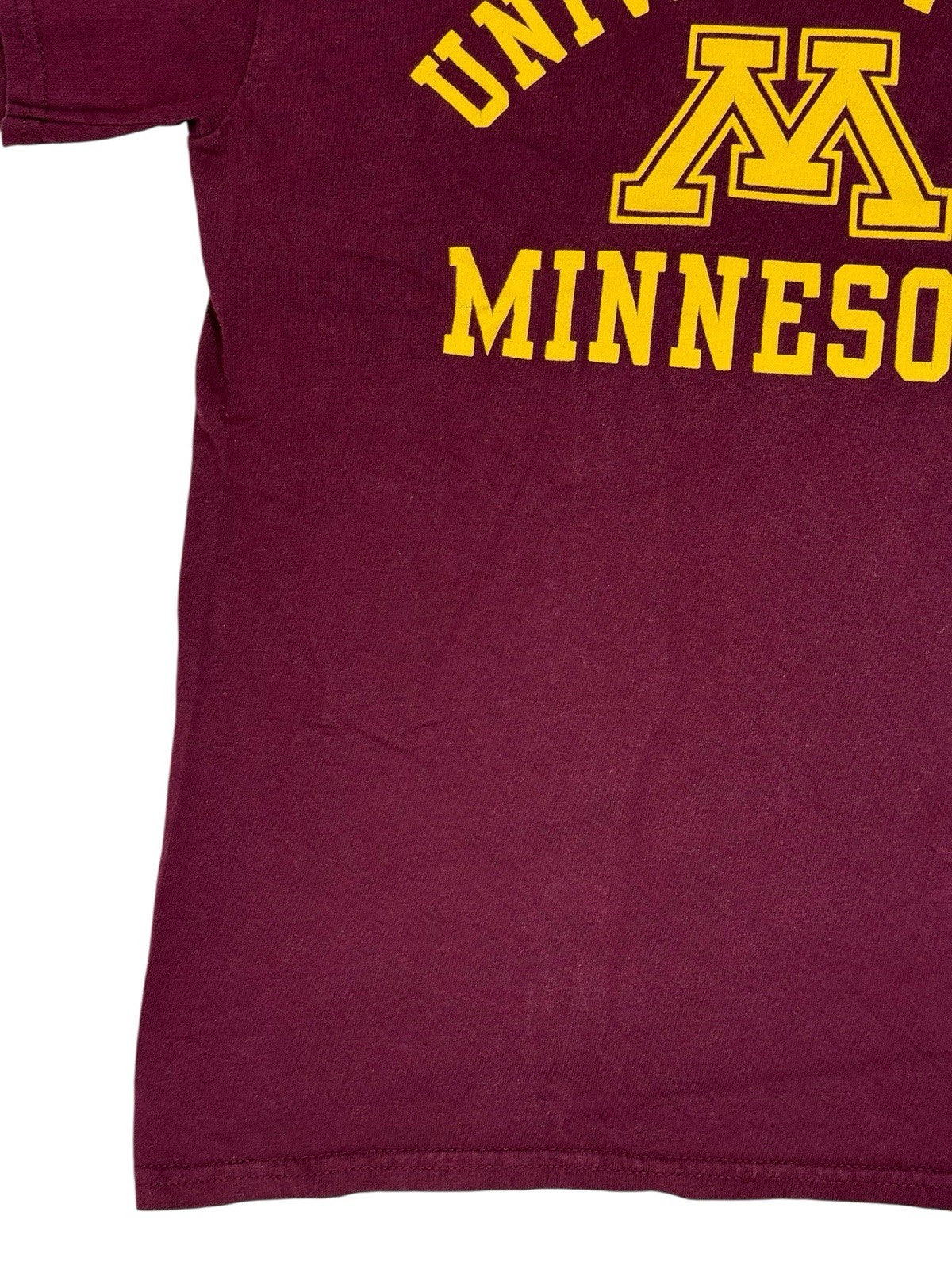 University of Minnesota Retro Maroon American College Top Tshirt Small