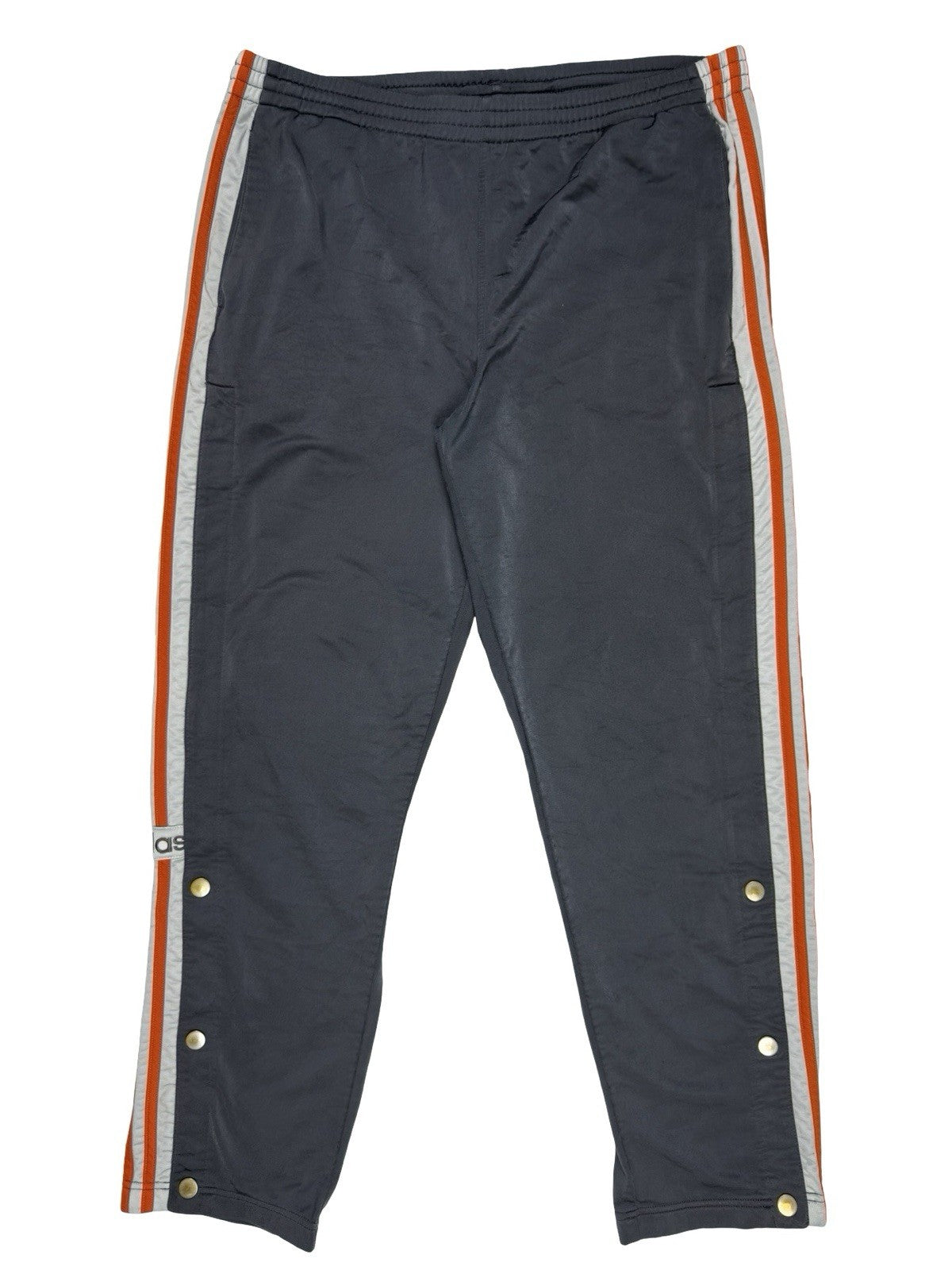 Adidas Vintage Y2K Grey Popper Adibreak Jogger Tracksuit Bottoms Medium