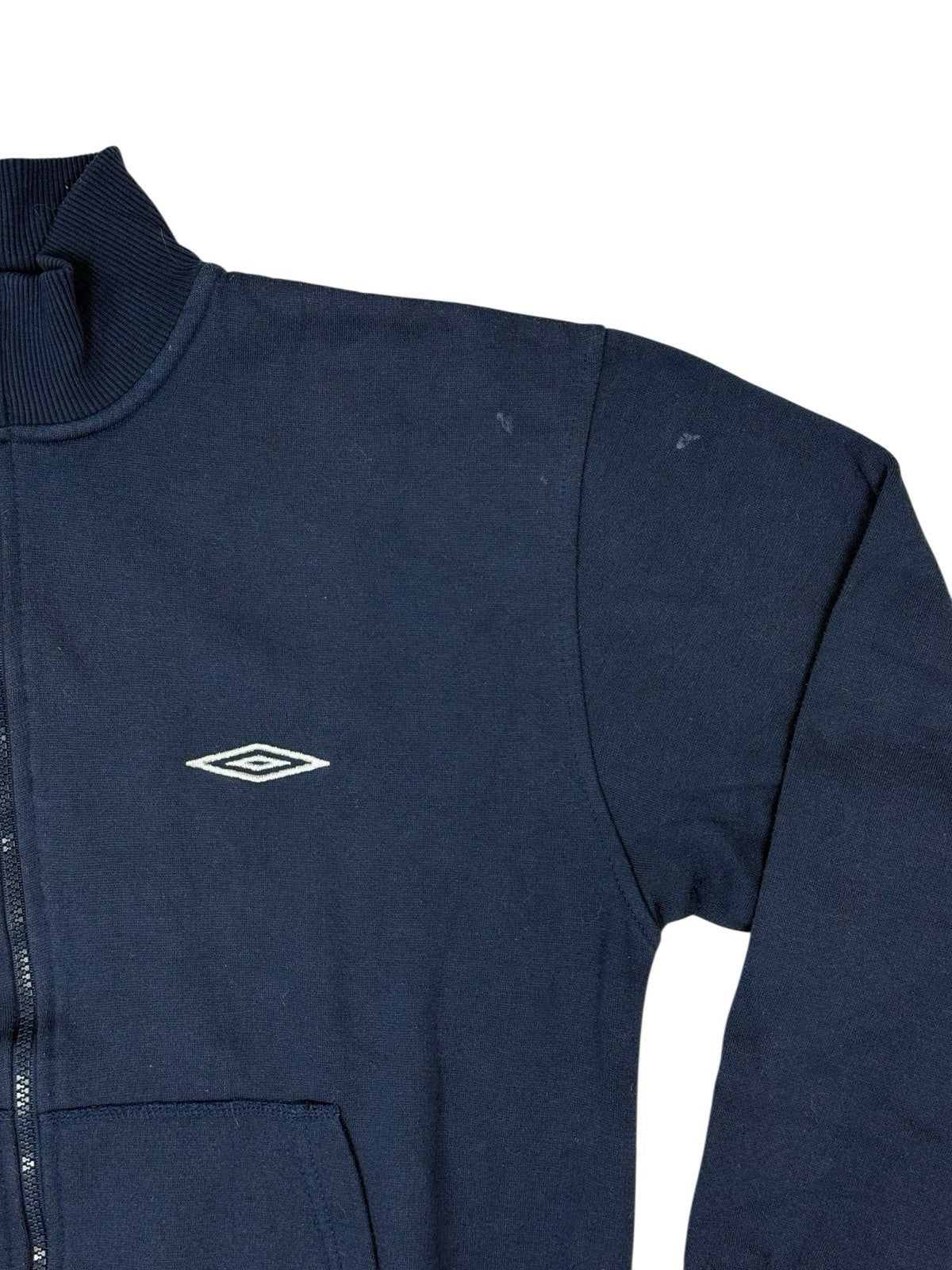 Umbro Blue Retro Zip Jumper Jacket Small