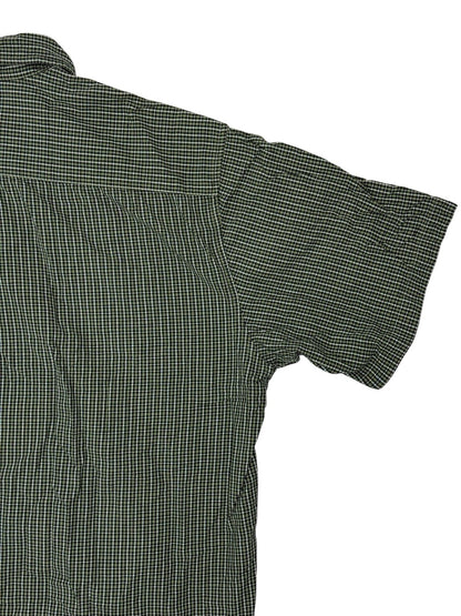 J Crew Green Check Cotton Collared Shirt XL