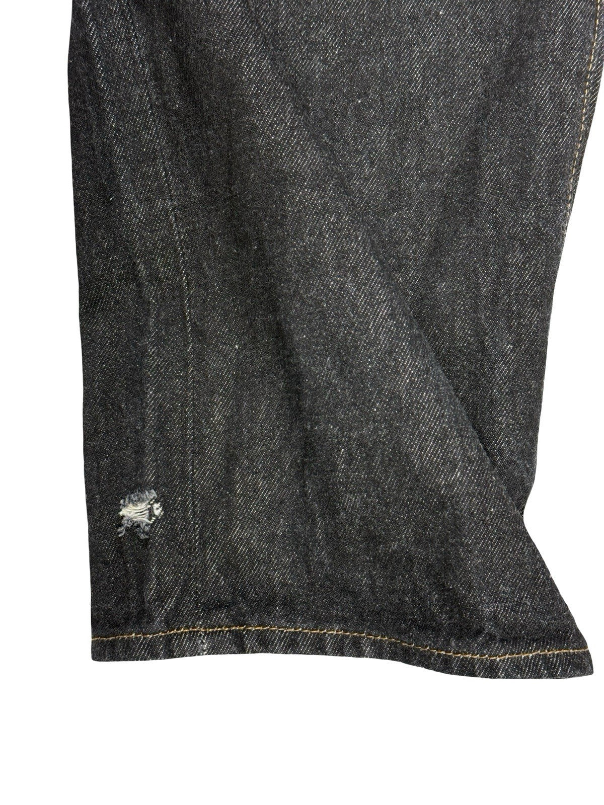 Levi's 501 Dark Blue Denim Grunge Jeans 36W 32L