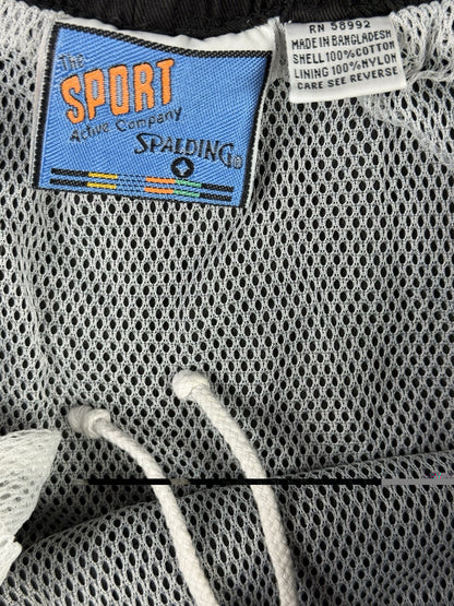 Spalding Sport Company Vintage Black Swim Short Trunks Medium