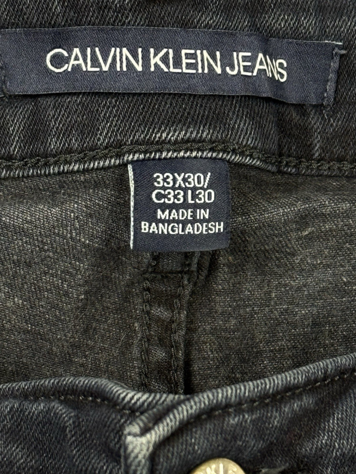 Calvin Klein Blue Denim Slim Jeans 33W 30L