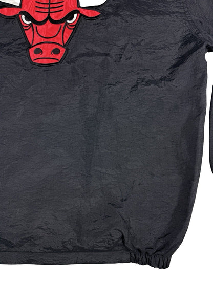 Starter Vintage 90s Black Chicago Bulls NBA Zip Windbreaker Track Jacket Medium