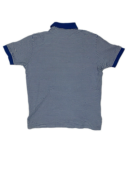 Polo Ralph Lauren Blue Striped Y2K Polo Top Large