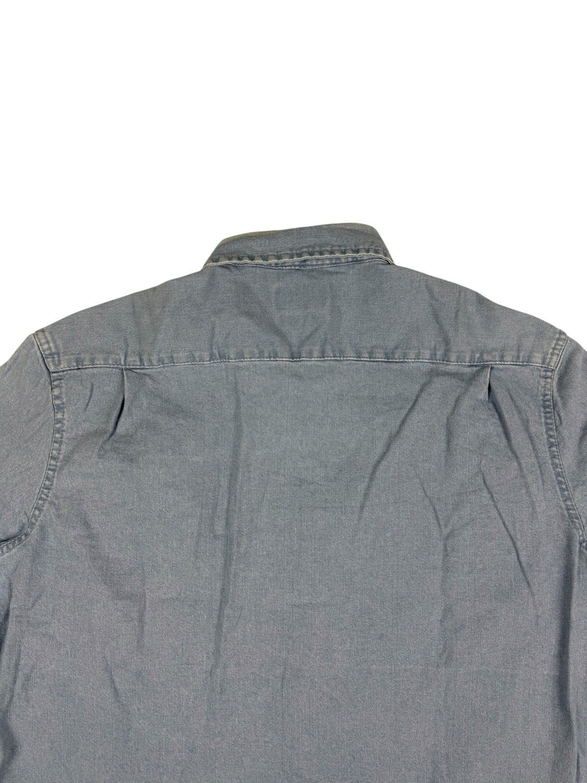 Wrangler Flex Comfort Blue Denim Western Shirt Large