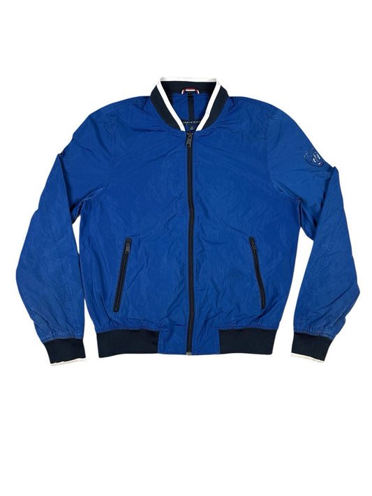 Tommy Hilfiger Blue Zip Bomber Track Jacket Small