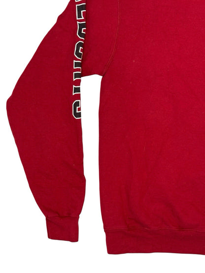 Champion Red CWU Wildcats Sweatshirt Hoodie USA College Medium