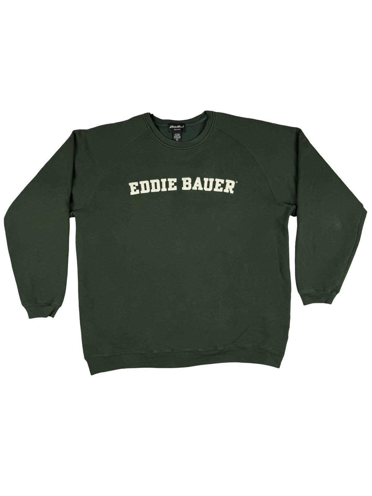 Eddie Bauer Green Stretch Embroidered Spell Out Jumper XL Tall
