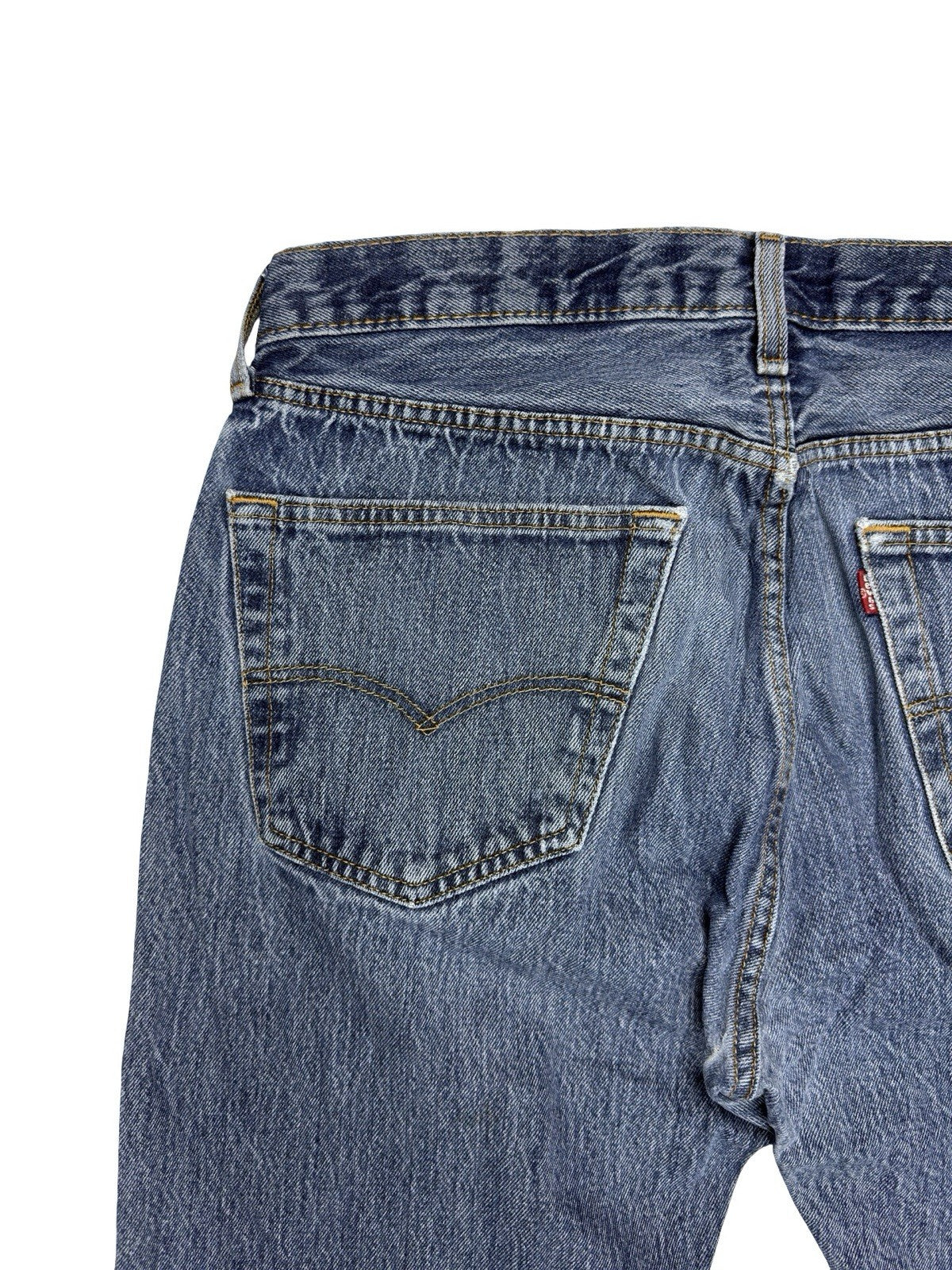 Levi's 501 Blue Straight Leg Denim Jeans 36W 32L