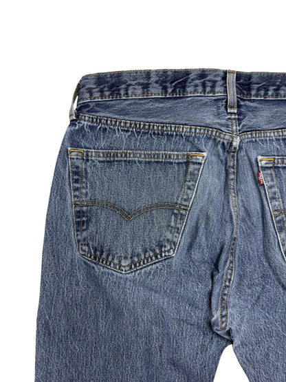 Levi's 501 Blue Straight Leg Denim Jeans 36W 32L