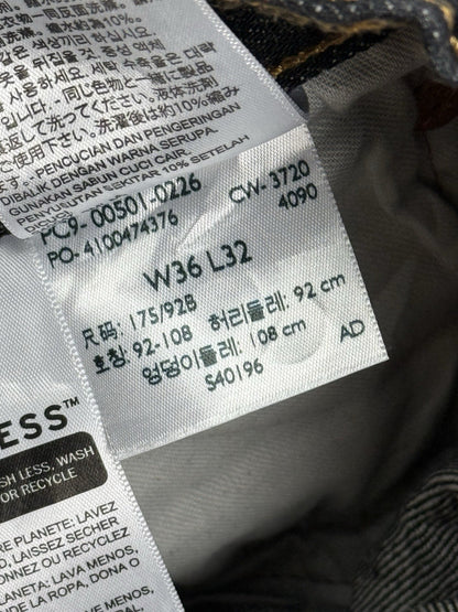 Levi's 501 Dark Blue Denim Jeans 36W 32L