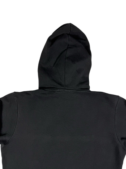 Adidas Black Big Printed Logo Pullover Hoodie Medium