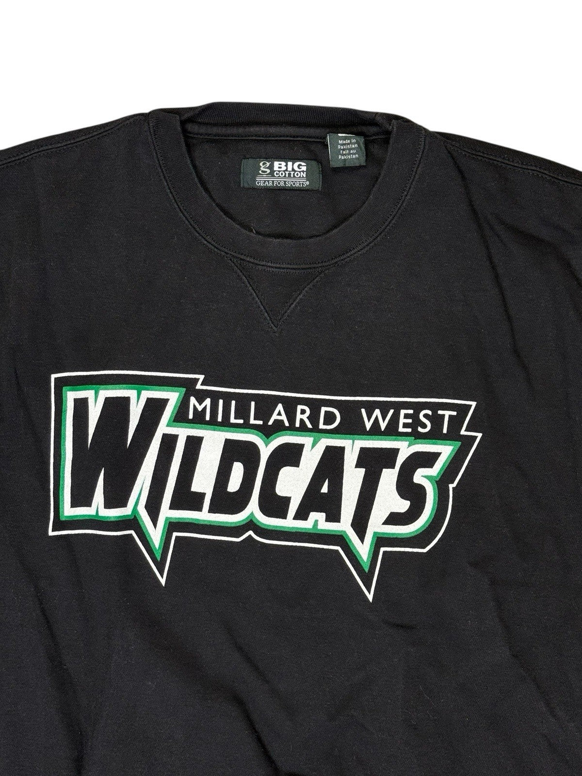 Big Cotton Black Millard West Wildcats USA High School Sports Jumper Medium