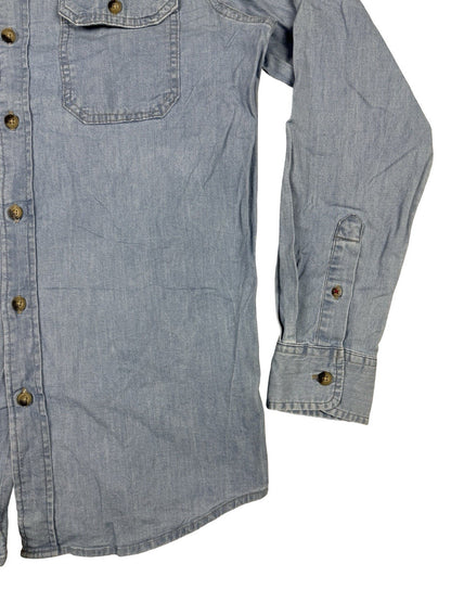 Wrangler Light Blue Western Button Shirt Small