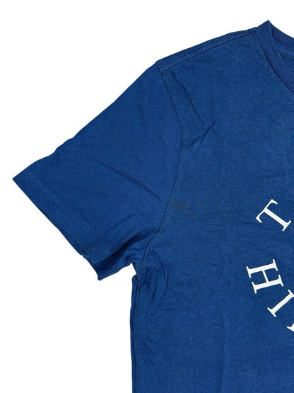 Tommy Hilfiger Blue Cotton Printed Top Youth Large (Age 14)