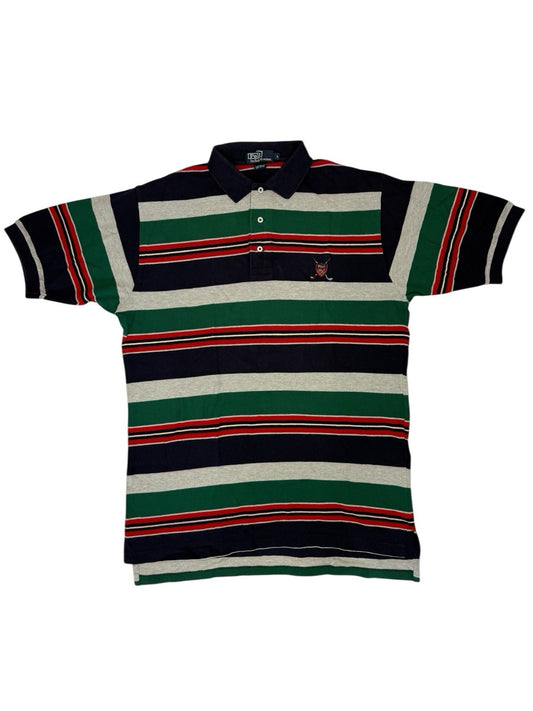 Polo Ralph Lauren Y2K Striped Golf Polo Top Large