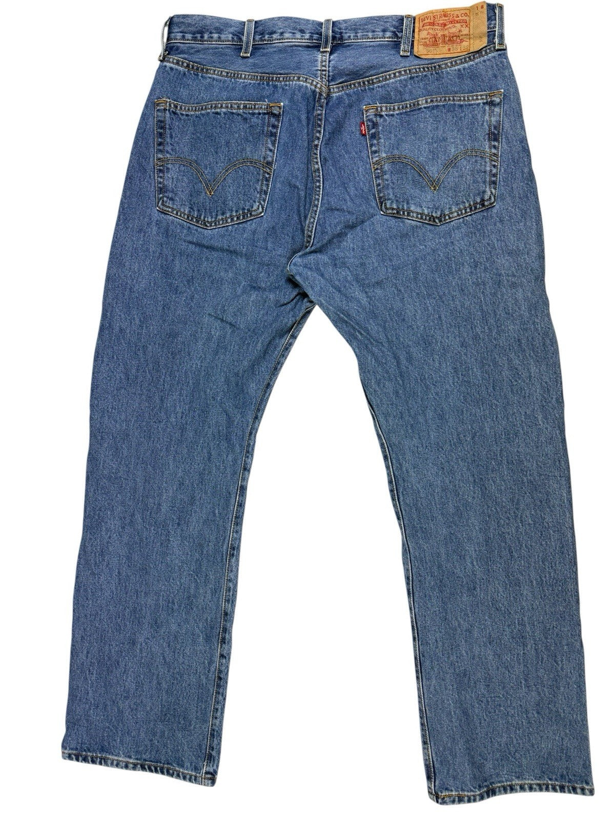 Levi's 501 Retro Blue Straight Leg Denim Jeans 38W 32L