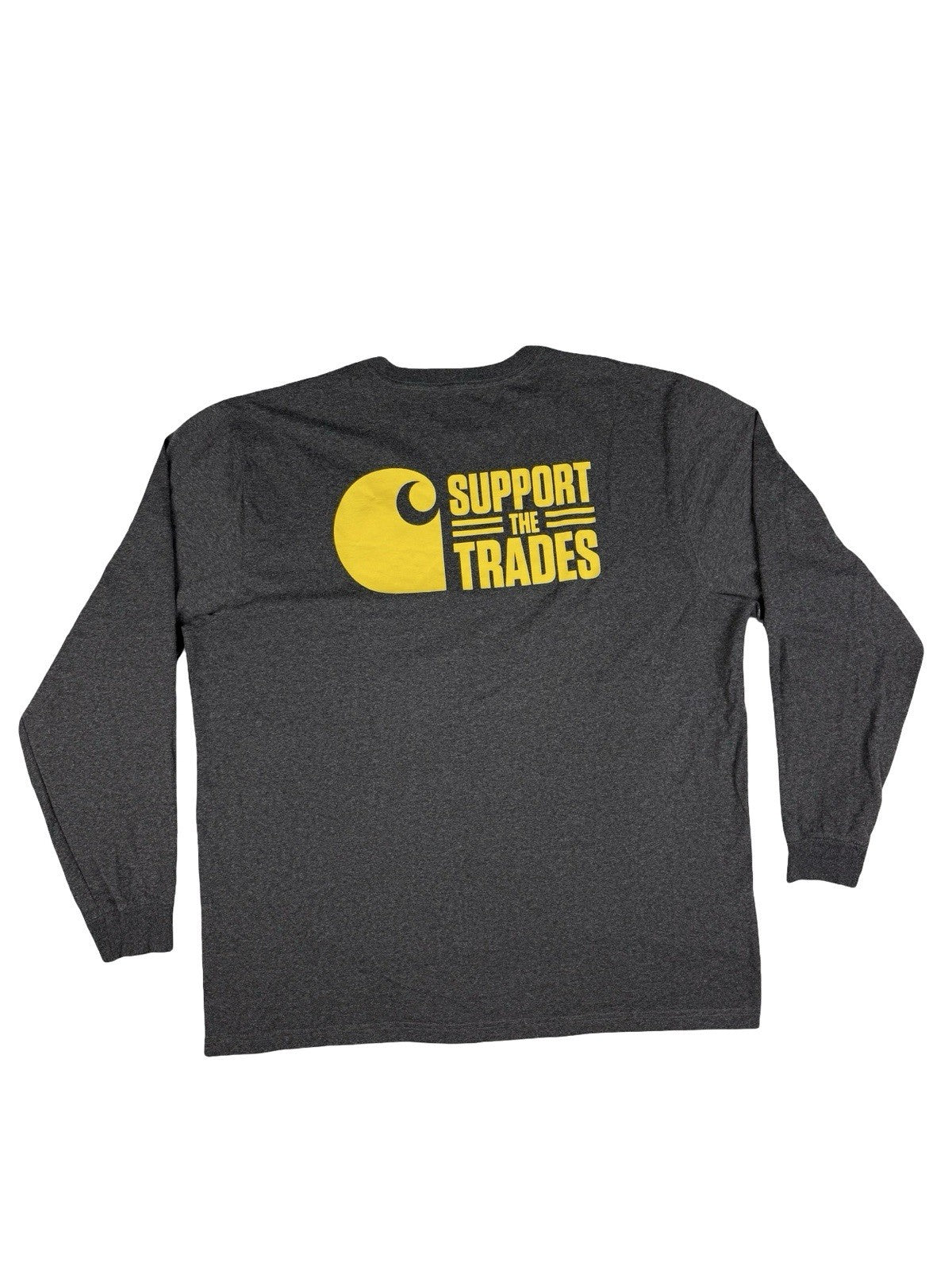 Carhartt Grey Skills USA Long Sleeve Support The Trades Top Loose Fit XL