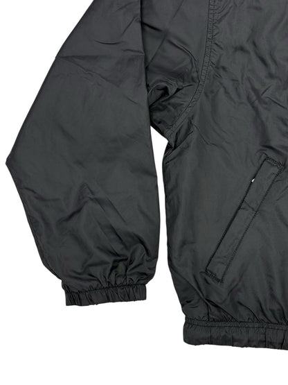 Nike Vintage Black Nylon Coaches Windbreaker Jacket Size 12-14 (Large)