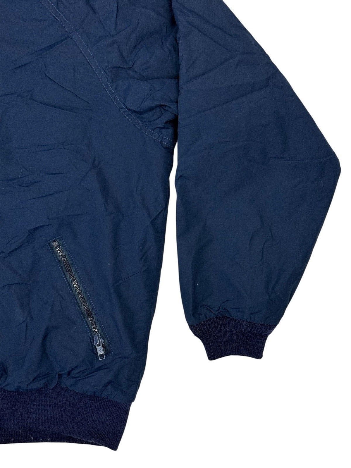 LL Bean Blue Vintage Warm Up Zip Jacket XL