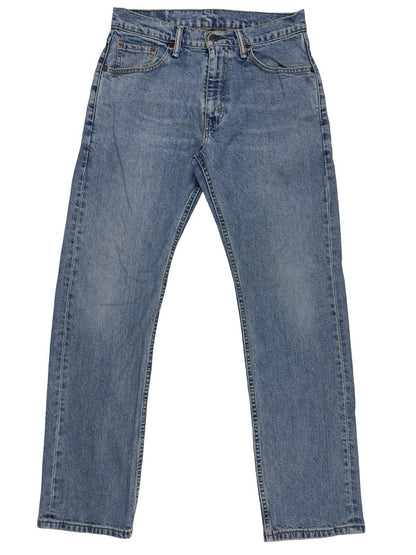 Levi's 505 Blue Regular Straight Leg Denim Jeans 29W 30L