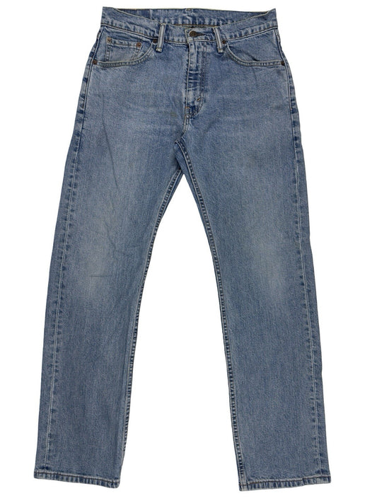 Levi's 505 Blue Regular Straight Leg Denim Jeans 29W 30L