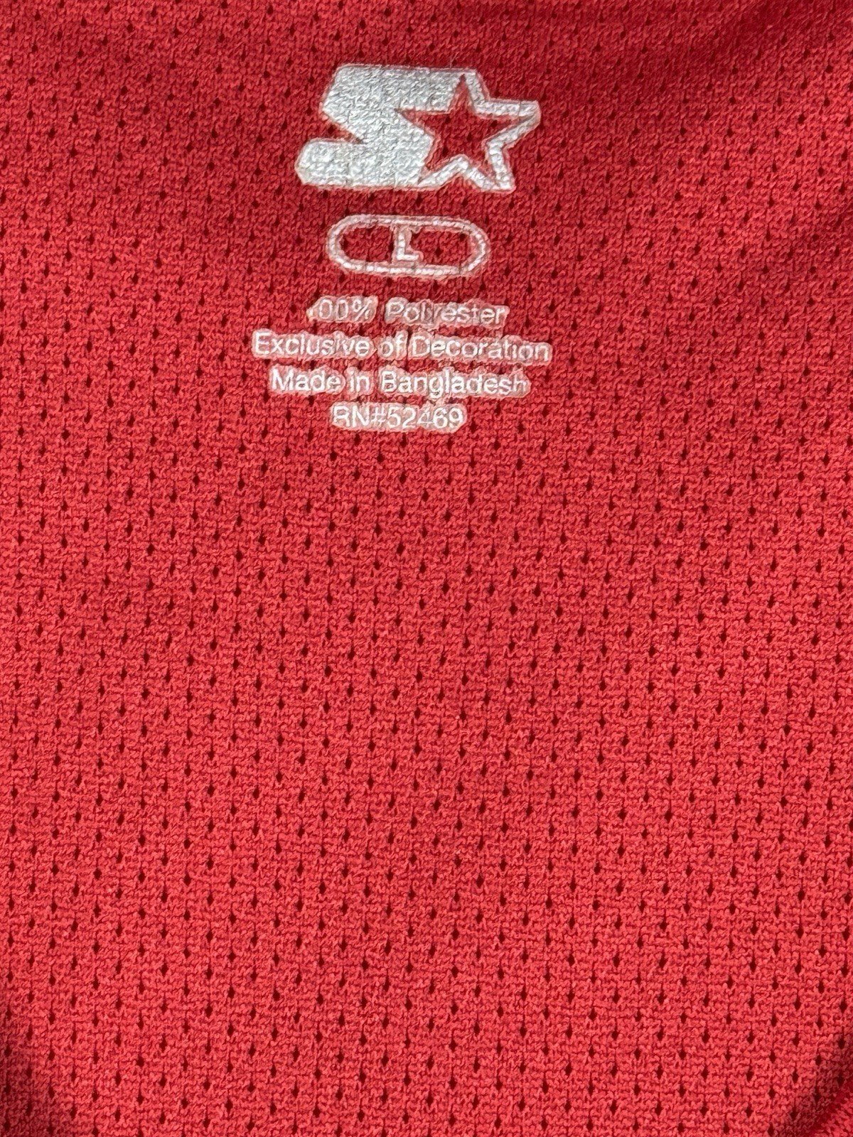 Starter Retro Red Pullover V-Neck Jumper Windbreaker Large