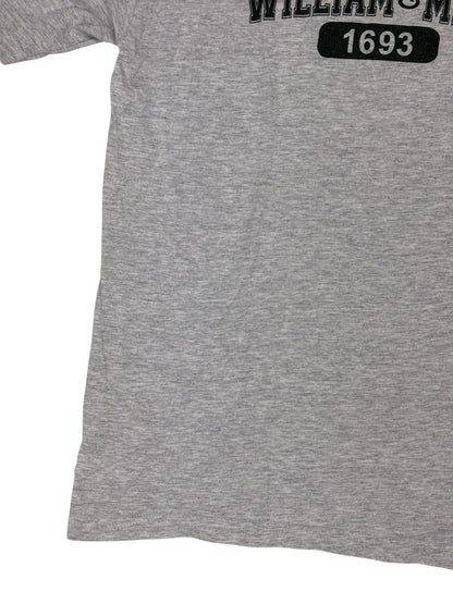 William and Mary College Retro Grey Printed American University Top Medium
