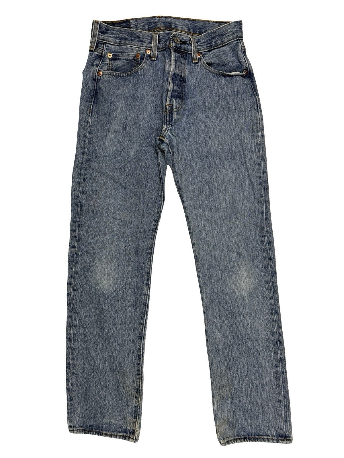 Levi's 501 Light Blue Straight Leg Denim Jeans 28W 30L