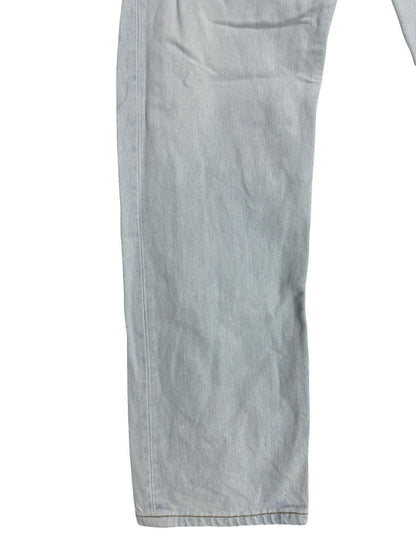 Levi's 501 Light Blue Vintage 00's Straight Leg Denim Jeans 33W 30L
