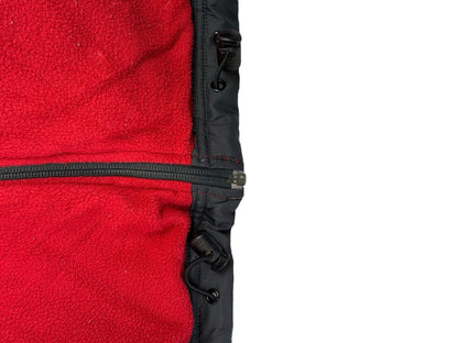 Nike Grey and Red Reversible Heavyweight Fleece Lined Jacket Large