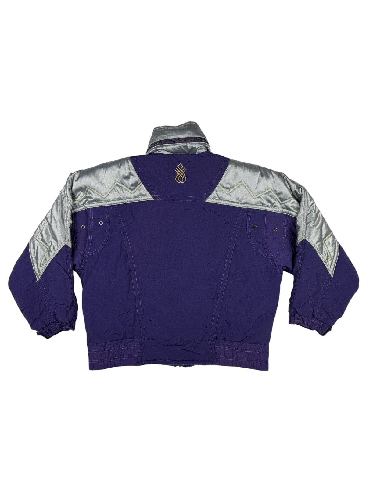Retro Rodeo Purple Insulated Outdoor Y2K Zip Ski Jacket Women's Size 14