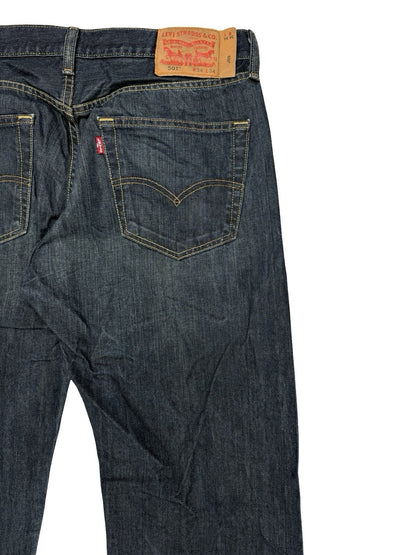 Levi's 501 Dark Blue Straight Leg Denim Jeans 34W 34L