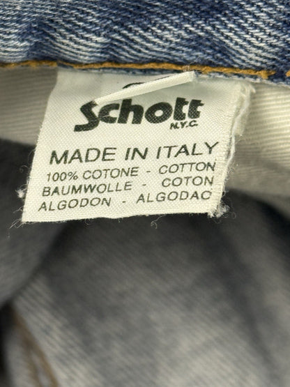 Schott NYC Vintage Blue Denim Jeans 36W 35L
