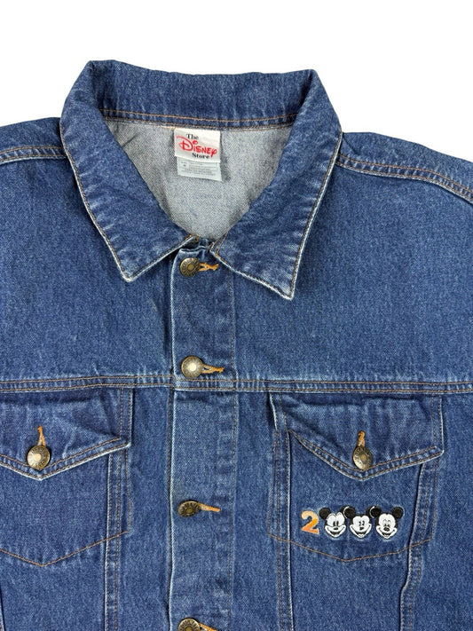 Vintage Disney Blue Denim Millenium Jacket 2000 Medium
