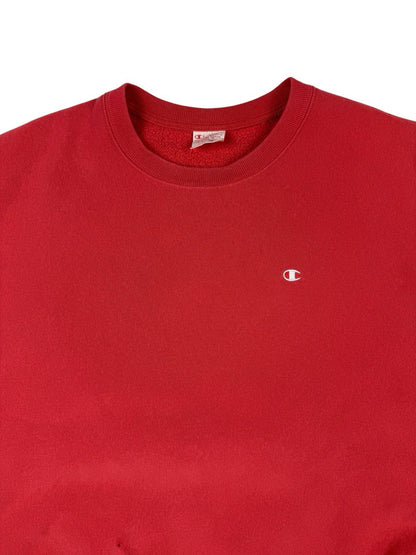 Champion Vintage Orange Reverse Weave Warm Up Jumper Large