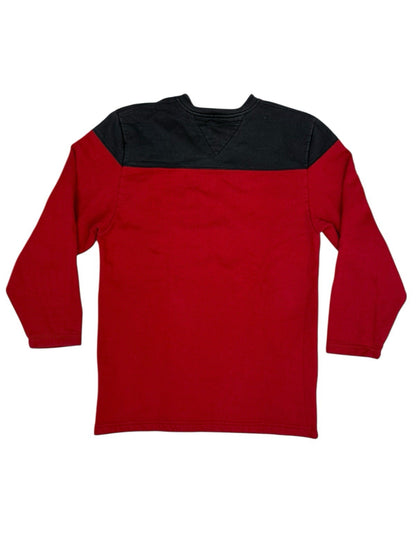 Tommy Hilfiger Retro Red V-Neck Jumper Small