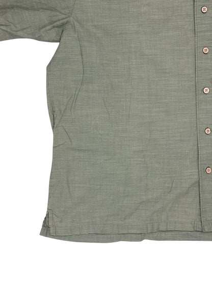 Wrangler Green Short Sleeve Button Up Top XL