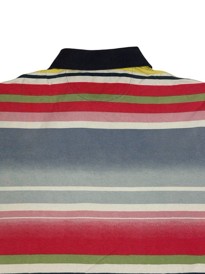 Polo Ralph Lauren Multicoloured Striped Classic Fit Polo Top Size Large