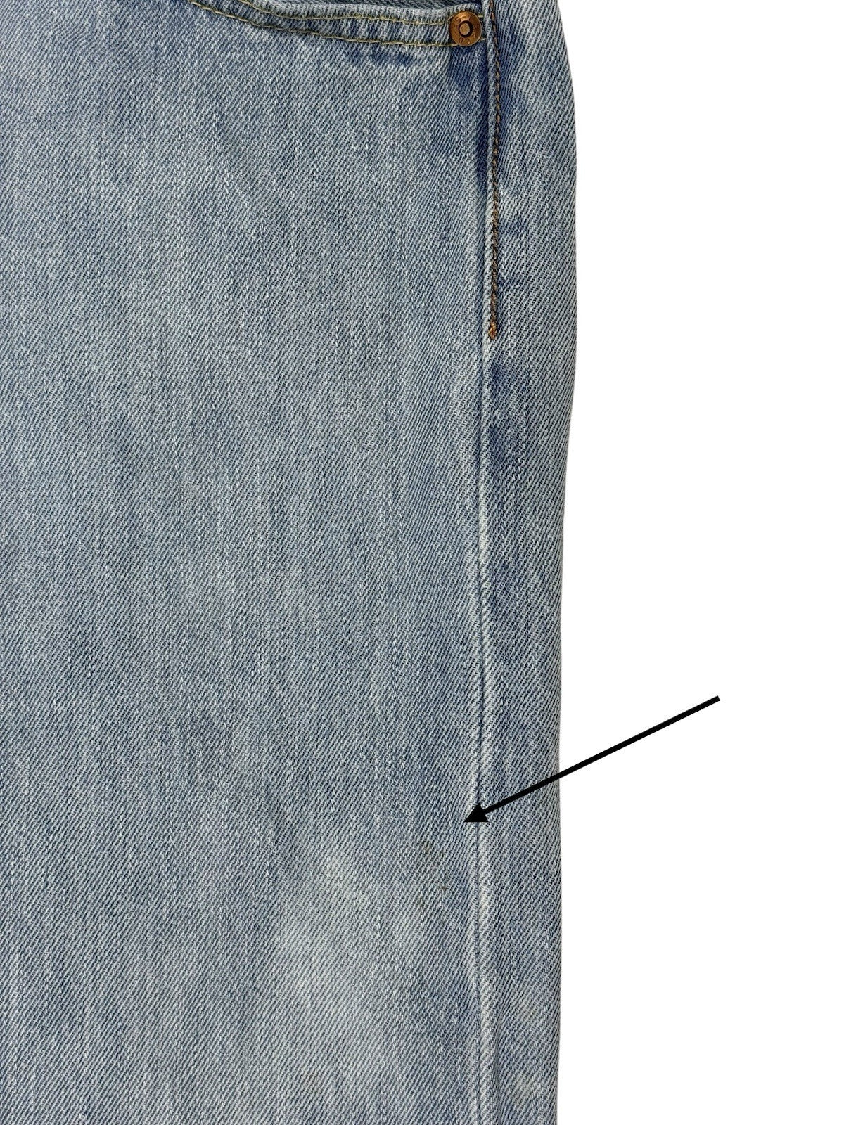 Levi's 501 Blue Denim Straight Leg Jeans 30W 29L