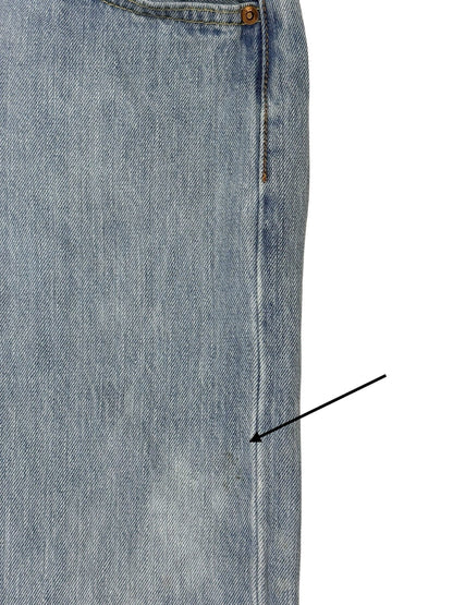 Levi's 501 Blue Denim Straight Leg Jeans 30W 29L