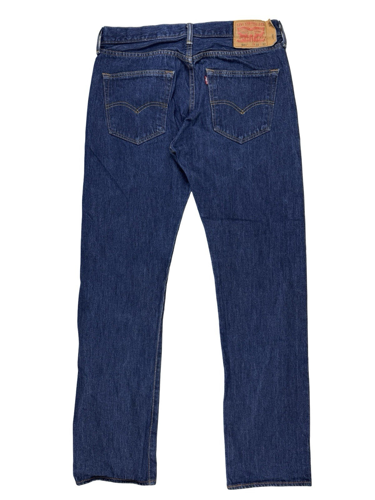 Levi's 501 Blue Denim Straight Leg Jeans 32W 32L