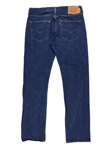 Levi's 501 Blue Denim Straight Leg Jeans 32W 32L